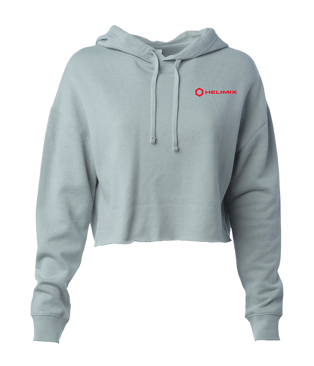 Helimix Light Weight Sage Crop Hooded Pullover Helimix Light Weight Sage Crop Hooded Pullover