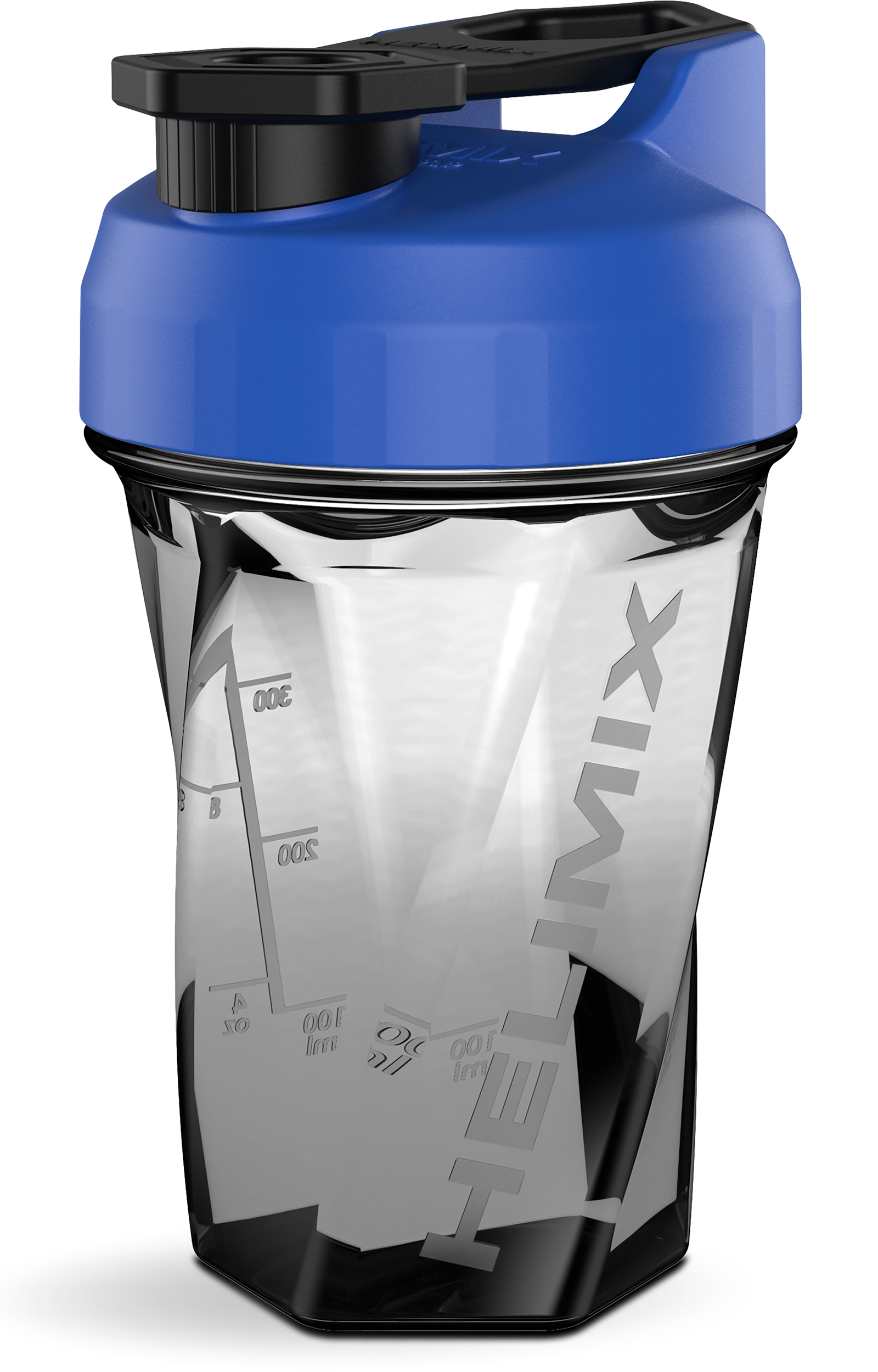 Blue / 20oz /  Helimix Shaker Bottle - No Mixing Ball, Vortex Design, Leak-Proof, Durable