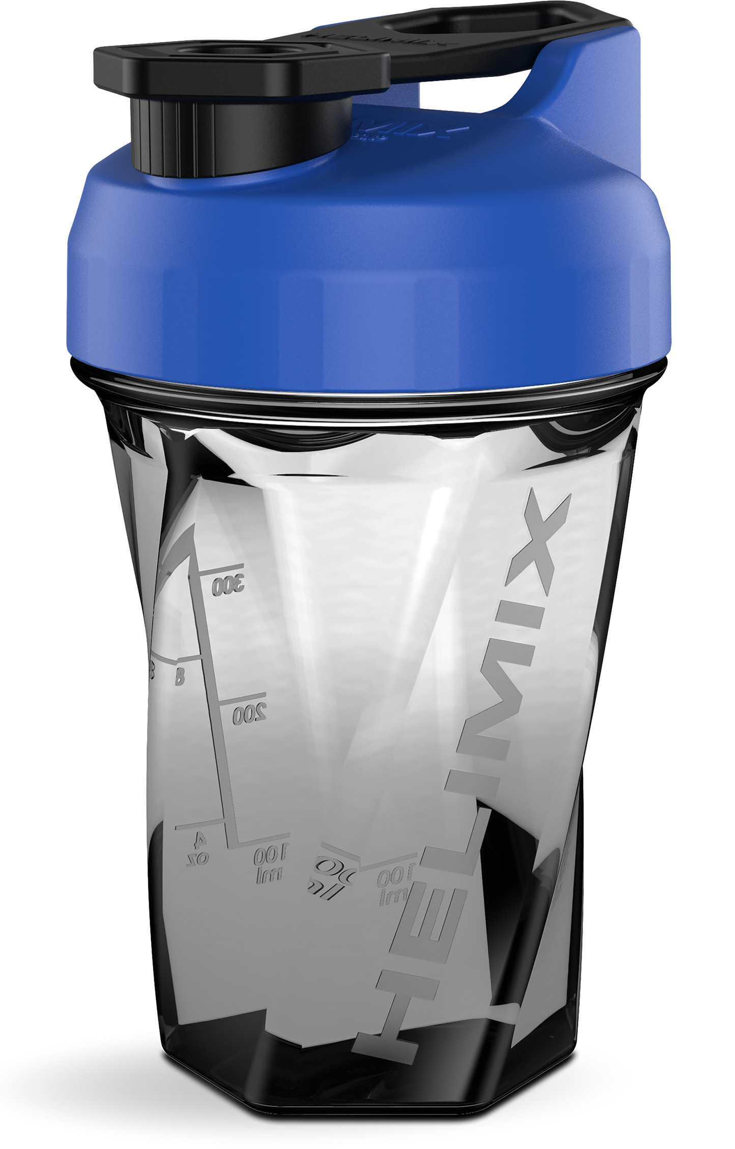 Blue / 20oz  Helimix Shaker Bottle - No Mixing Ball, Vortex Design, Leak-Proof, Durable