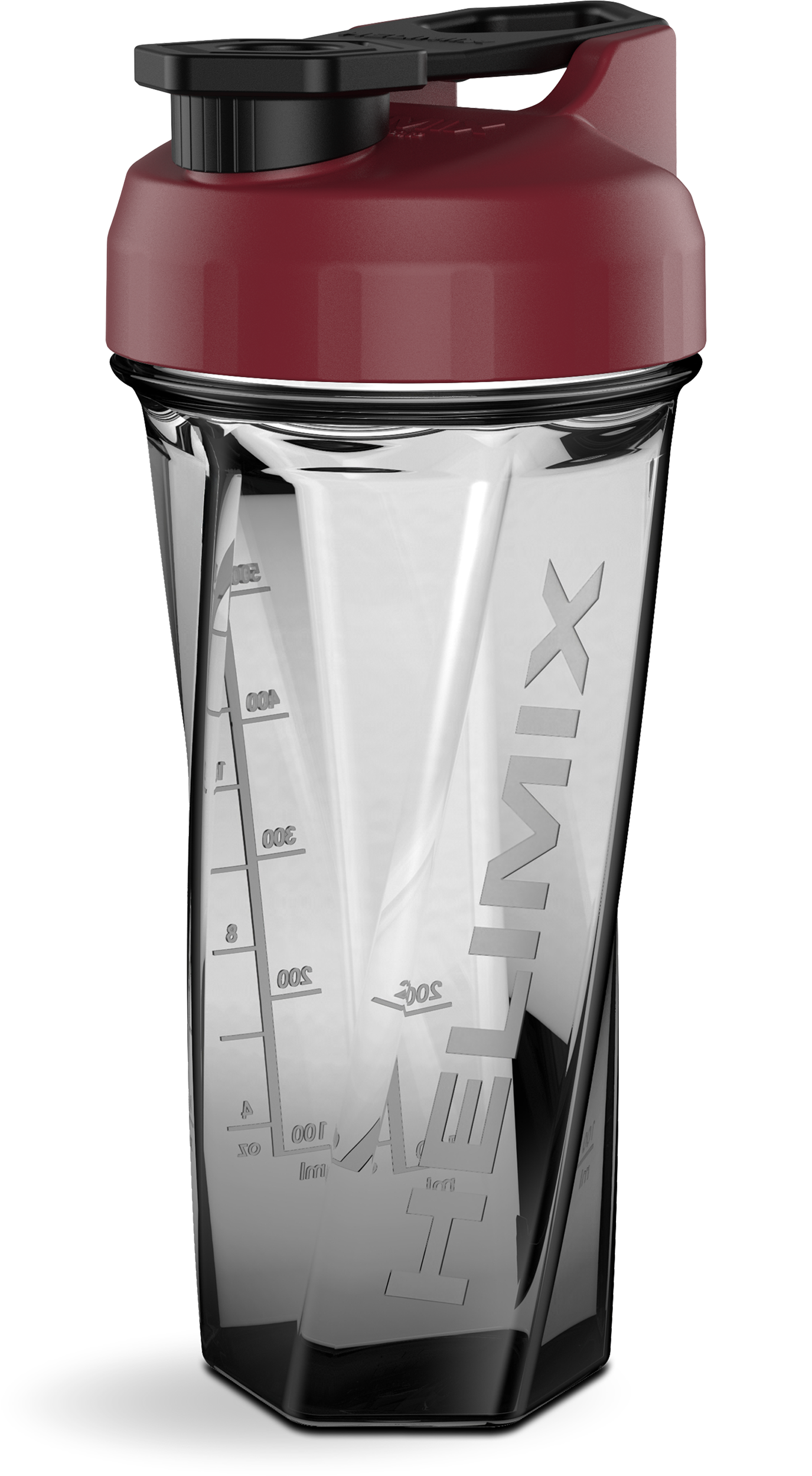 Burgundy / 28oz Helimix Shaker Bottle - No Mixing Ball, Vortex Design, Leak-Proof, Durable