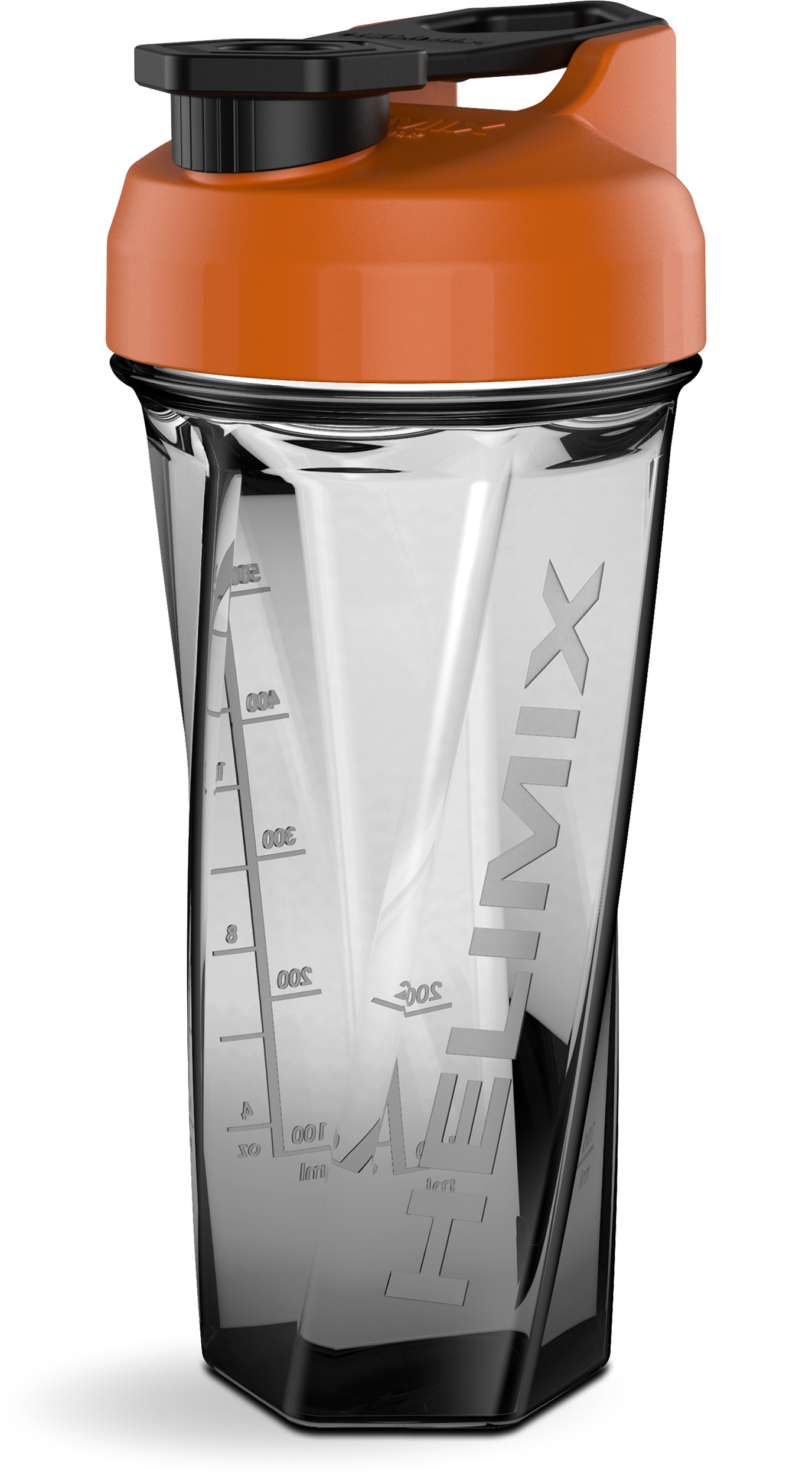 Citrus Orange / 28oz / Helimix Shaker Bottle - No Mixing Ball, Vortex Design, Leak-Proof, Durable