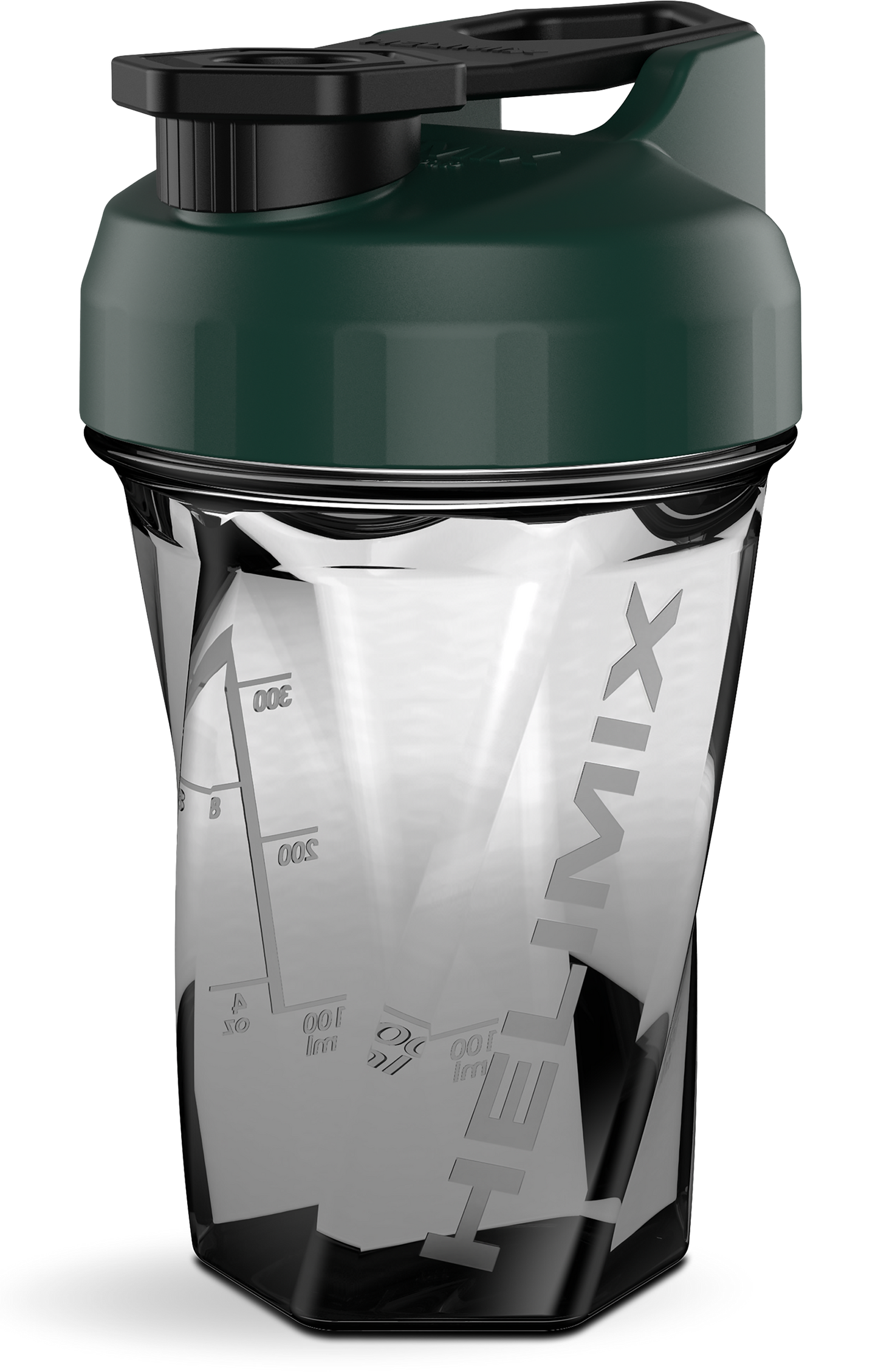 Evergreen / 20oz / Helimix Shaker Bottle - No Mixing Ball, Vortex Design, Leak-Proof, Durable