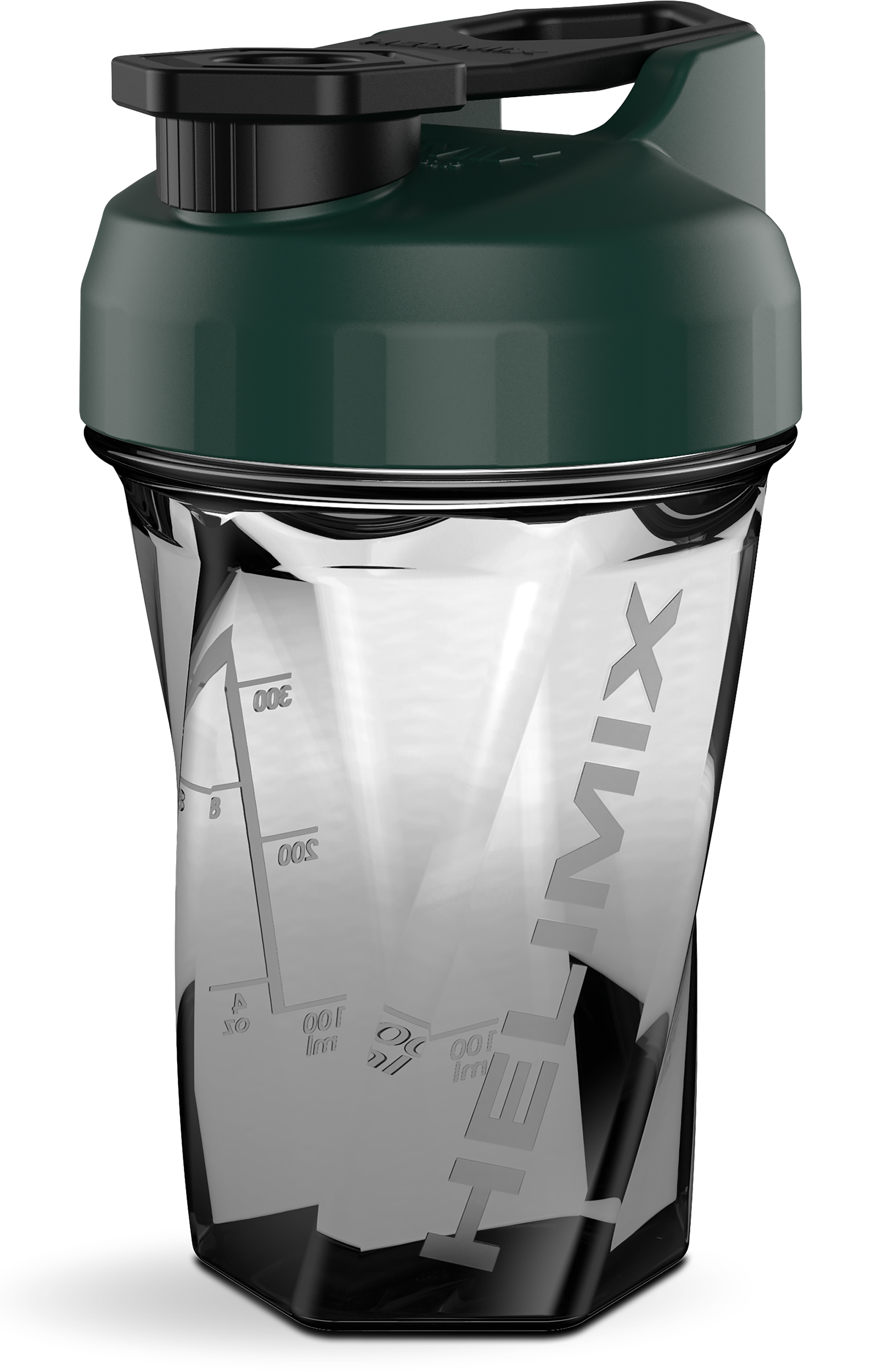 Evergreen / 20oz Helimix Shaker Bottle - No Mixing Ball, Vortex Design, Leak-Proof, Durable