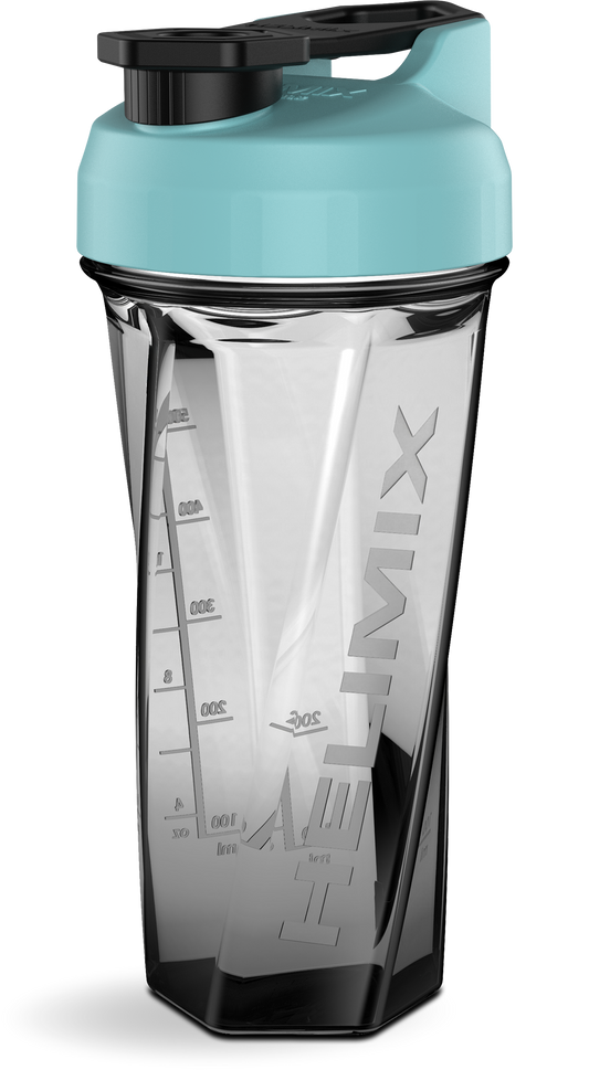 Island Paradise / 28oz / Helimix Shaker Bottle - No Mixing Ball, Vortex Design, Leak-Proof, Durable