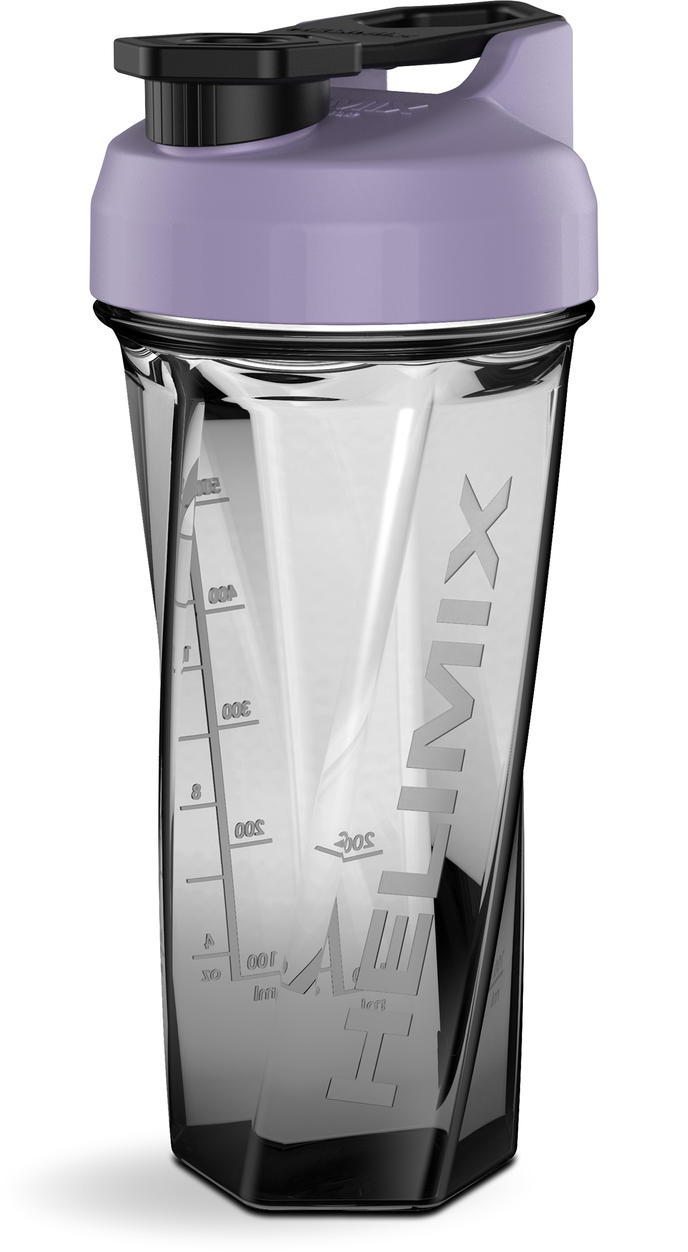 Lilac / 28oz / Helimix Shaker Bottle - No Mixing Ball, Vortex Design, Leak-Proof, Durable