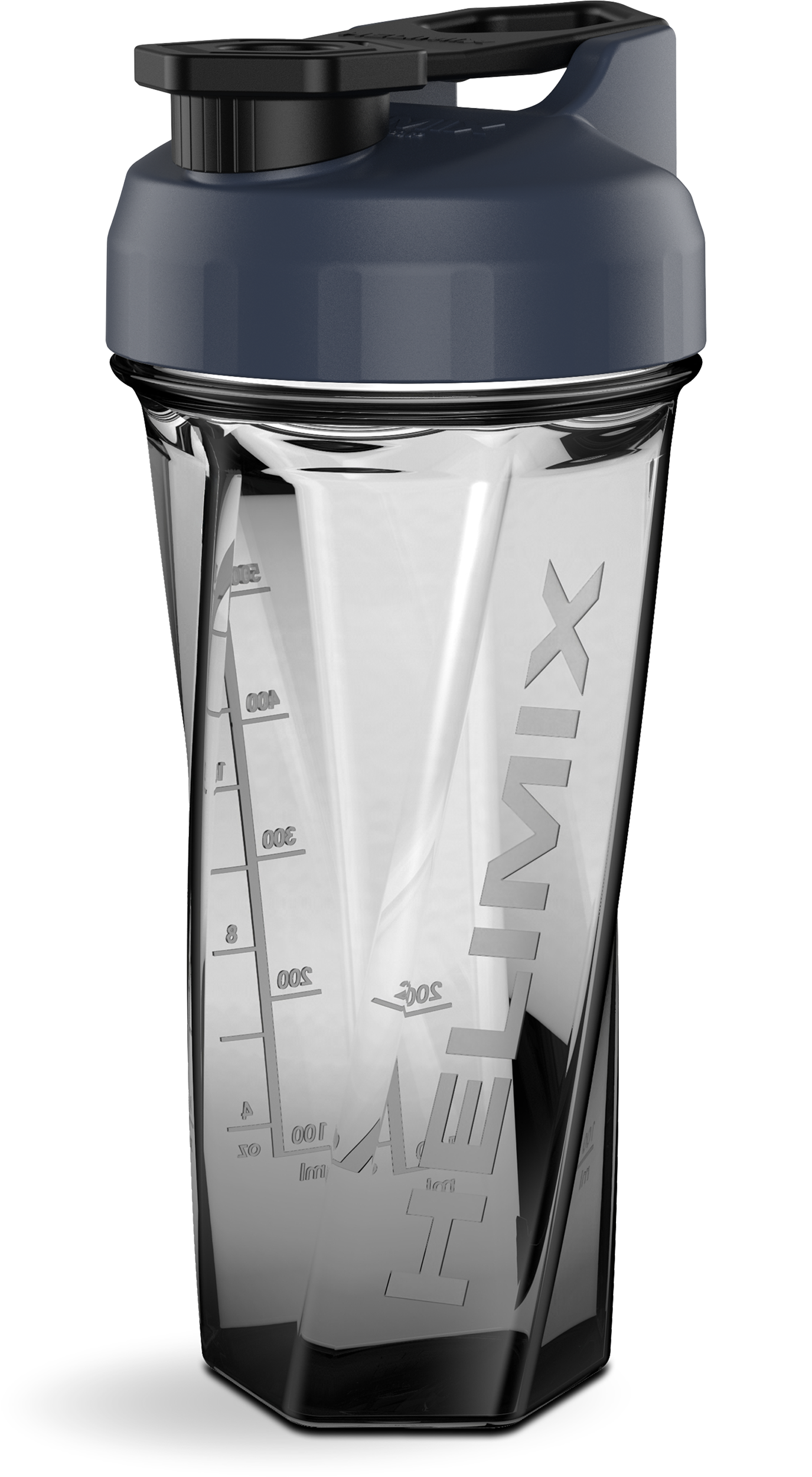 Midnight / 28oz Helimix Shaker Bottle - No Mixing Ball, Vortex Design, Leak-Proof, Durable