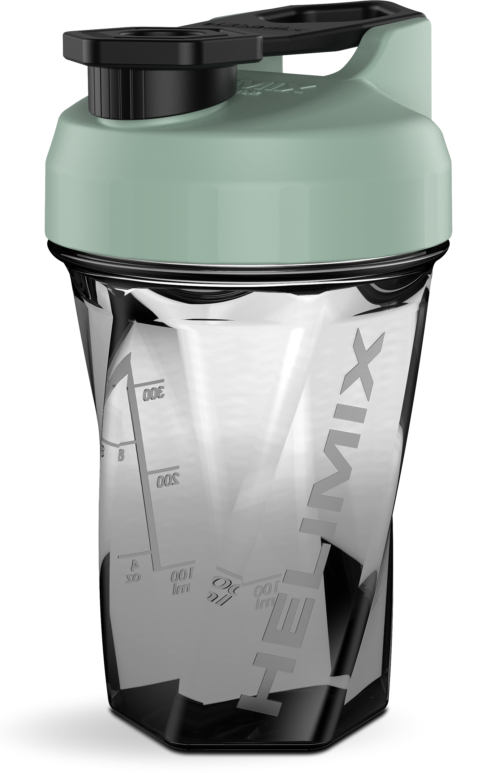 Mint / 20oz / Helimix Shaker Bottle - No Mixing Ball, Vortex Design, Leak-Proof, Durable