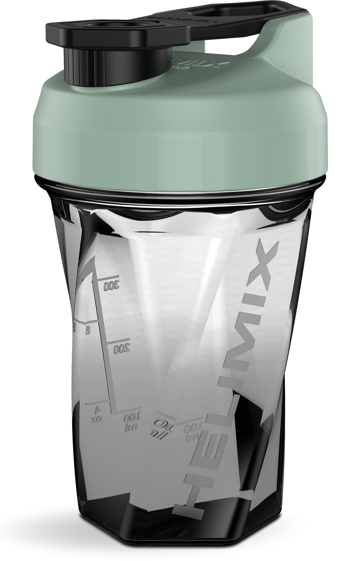 Mint / 20oz / Helimix Shaker Bottle - No Mixing Ball, Vortex Design, Leak-Proof, Durable