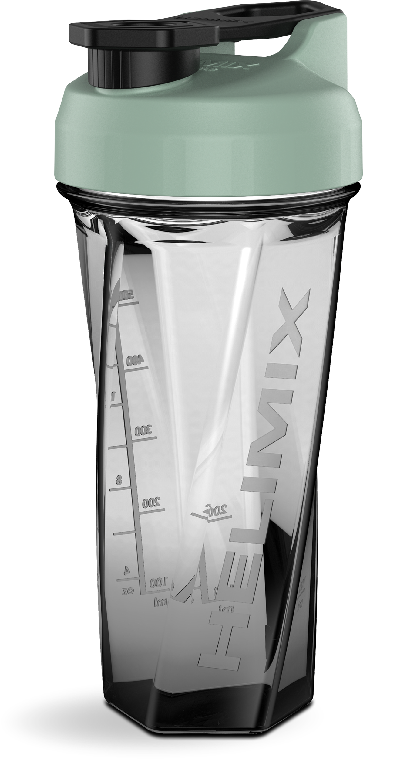 Mint / 28oz / Helimix Shaker Bottle - No Mixing Ball, Vortex Design, Leak-Proof, Durable