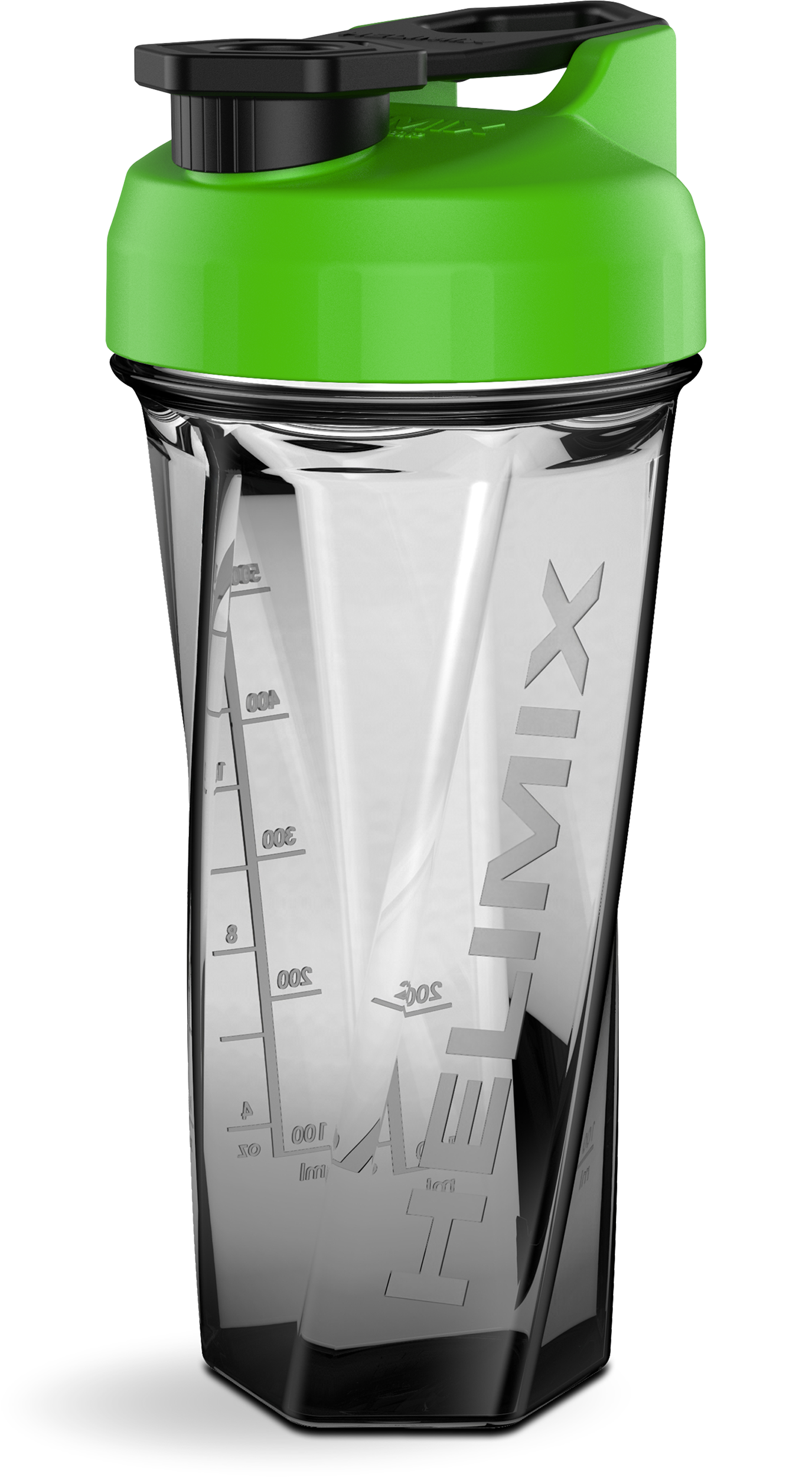 Neon Green / 28oz / Helimix Shaker Bottle - No Mixing Ball, Vortex Design, Leak-Proof, Durable