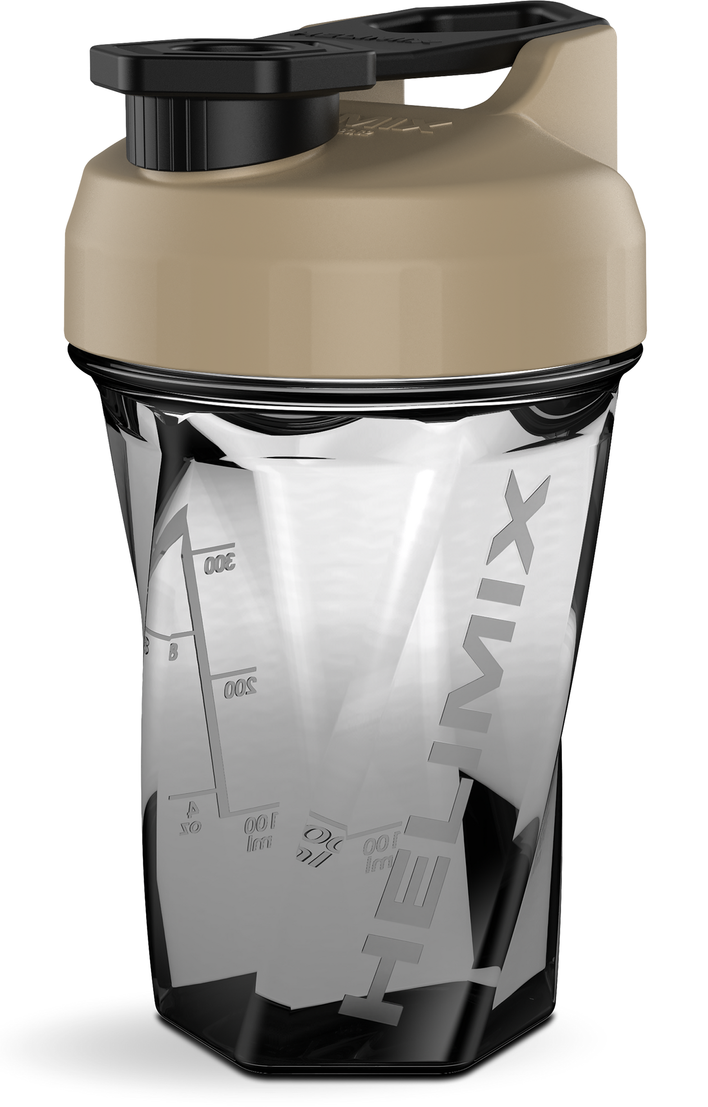 Quicksand / 20oz Helimix Shaker Bottle - No Mixing Ball, Vortex Design, Leak-Proof, Durable