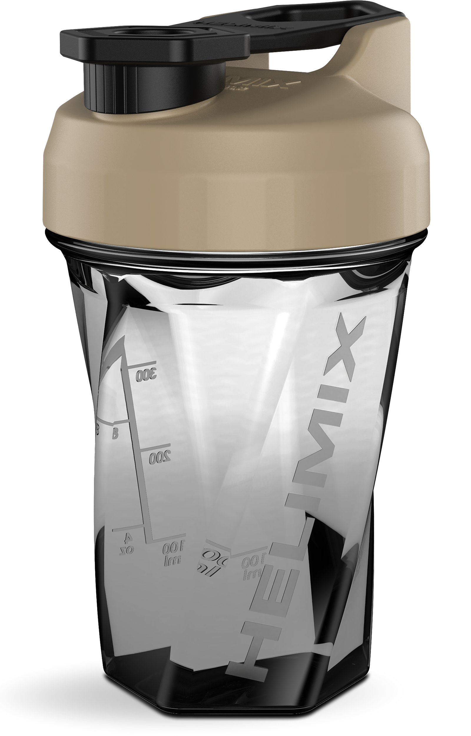 Quicksand / 20oz Helimix Shaker Bottle - No Mixing Ball, Vortex Design, Leak-Proof, Durable