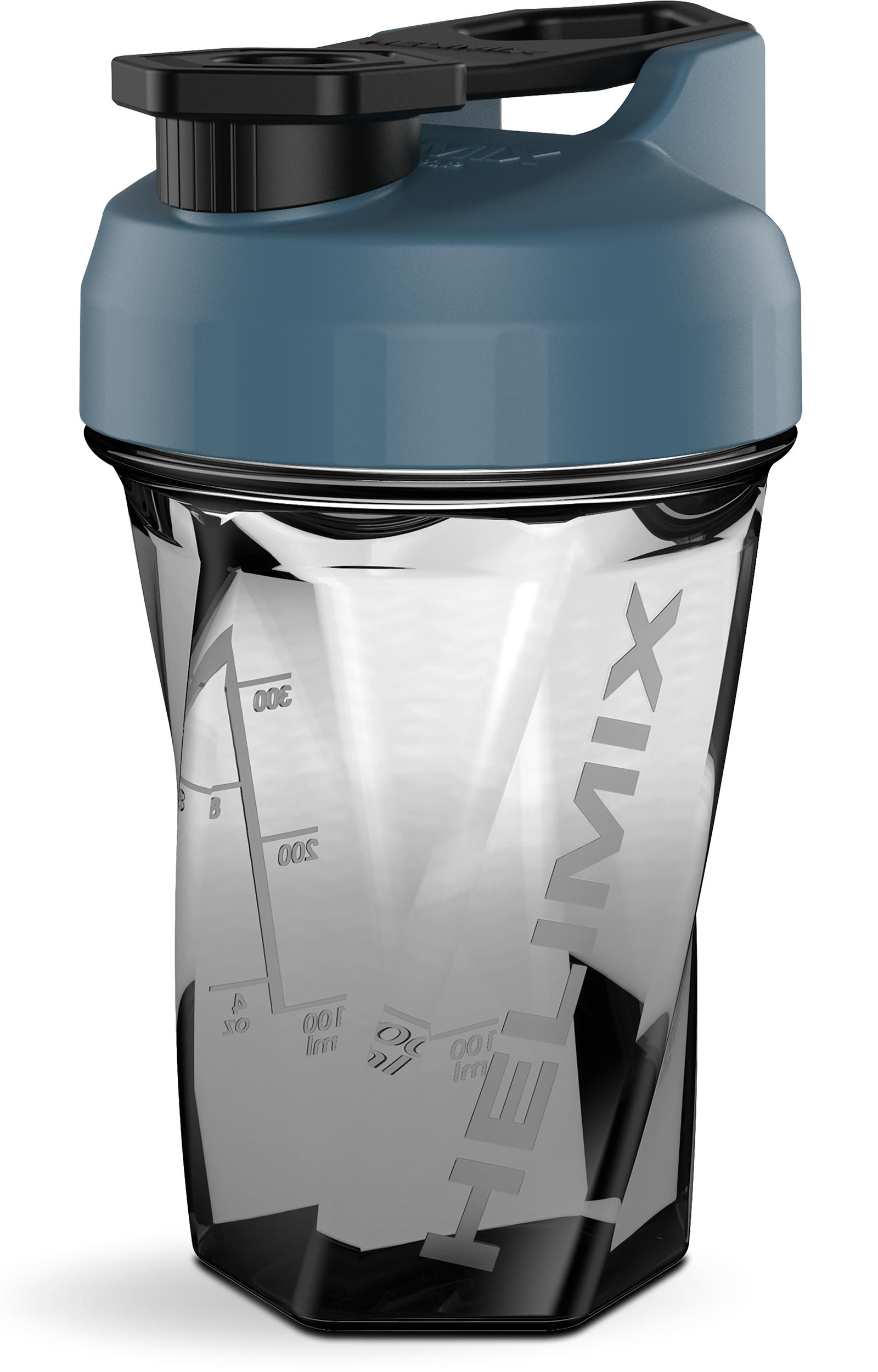 Slate Blue / 20oz Helimix Shaker Bottle - No Mixing Ball, Vortex Design, Leak-Proof, Durable