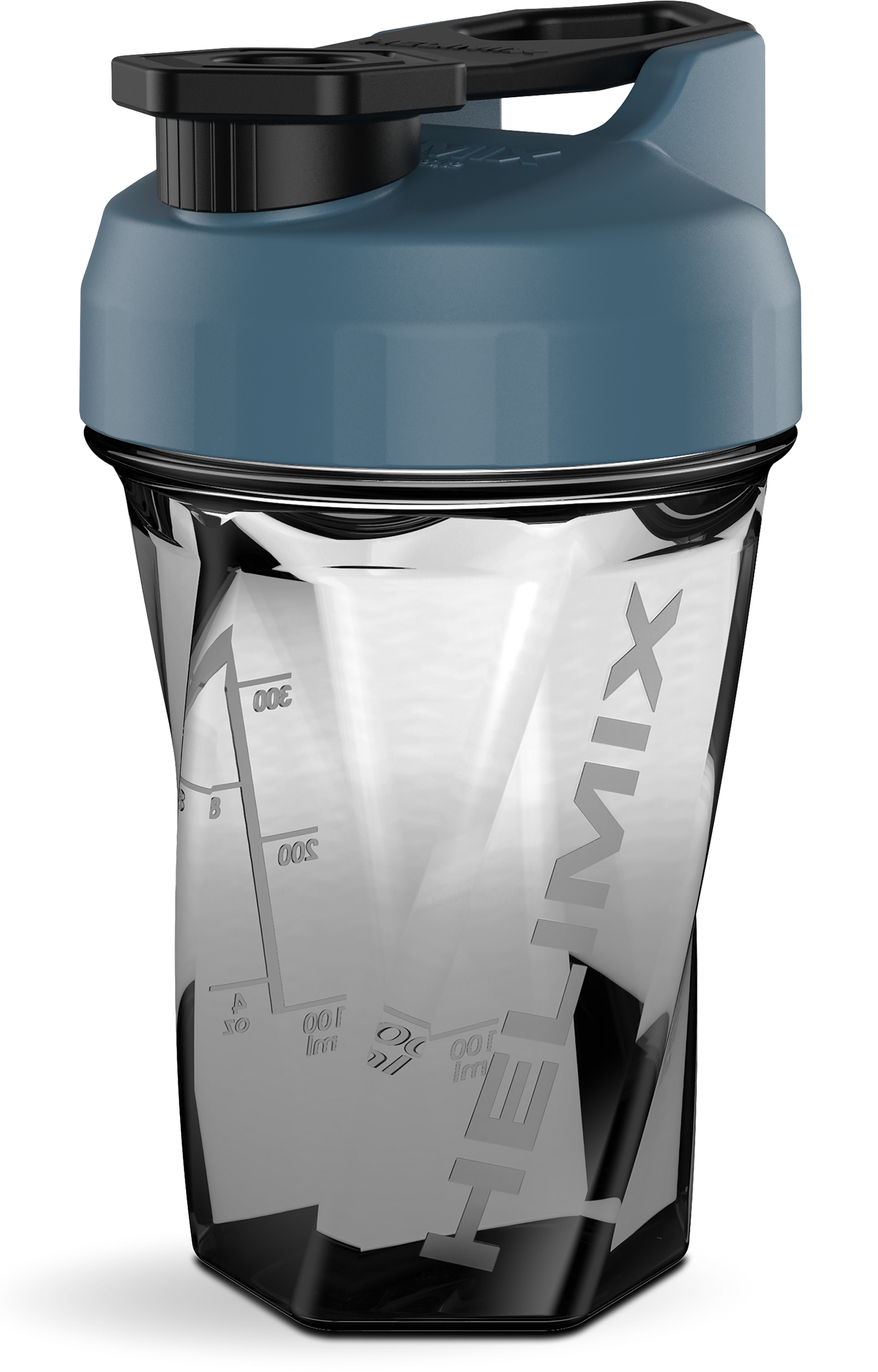 Slate Blue / 20oz Helimix Shaker Bottle - No Mixing Ball, Vortex Design, Leak-Proof, Durable