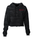 Helimix Light Weight Black Camo Crop Hooded Pullover