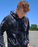 Helimix Dark Midweight Tie Dye Hooded Pullover